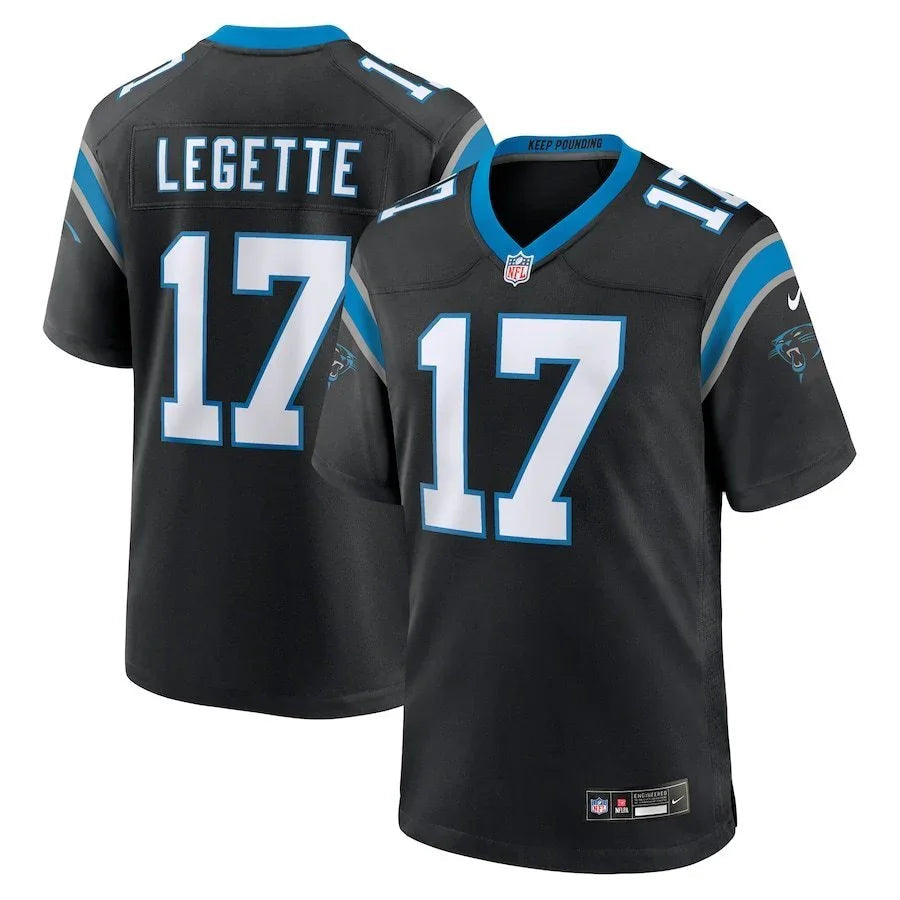 Panthers 25/26 Legette #17 Black NFL Jersey