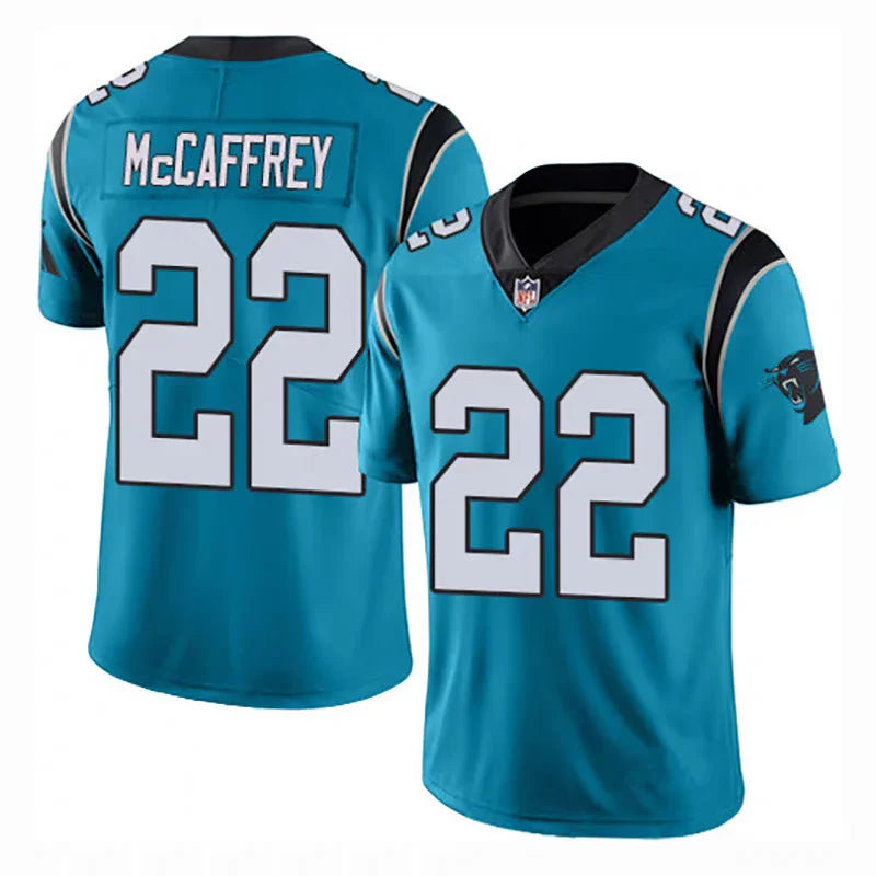 Panthers 25/26 McCaffrey #22 Blue NFL Jersey