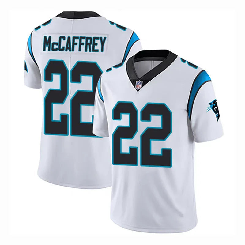 Panthers 25/26 McCaffrey #22 White NFL Jersey