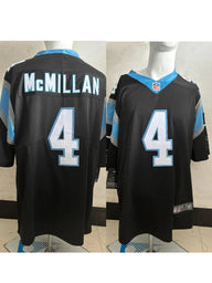 Panthers 25/26 McMillan #4 Black NFL Jersey