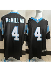 Panthers 25/26 McMillan #4 Black NFL Jersey