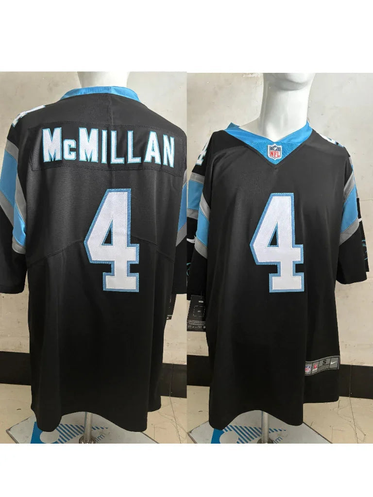 Panthers 25/26 McMillan #4 Black NFL Jersey