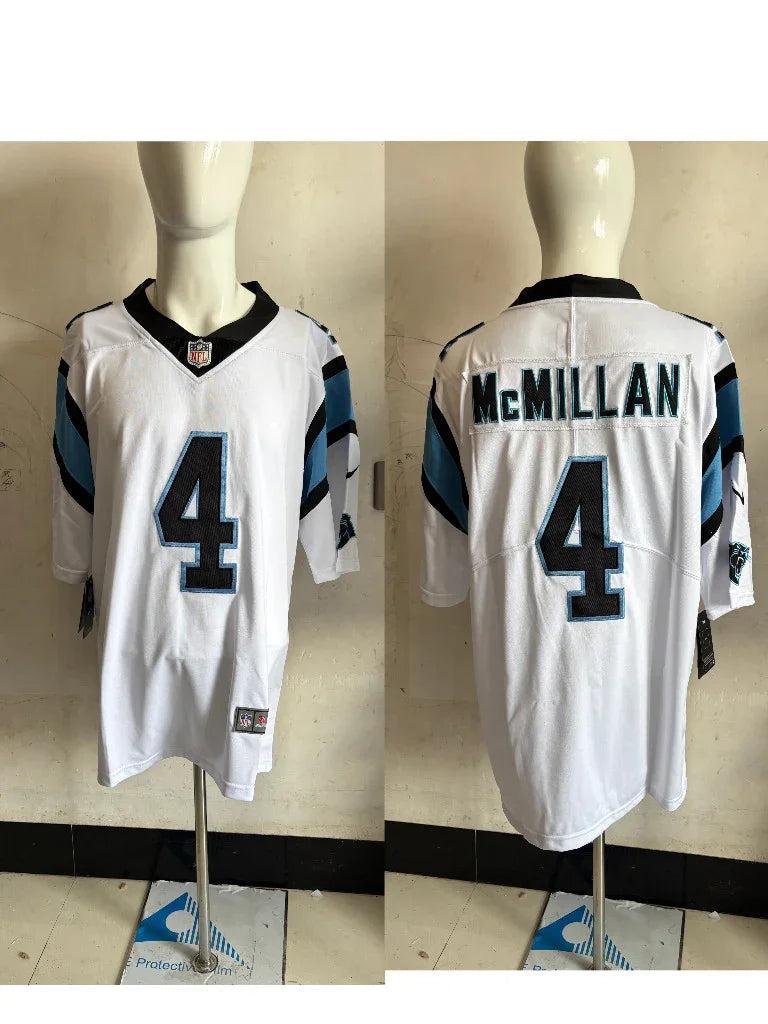 Panthers 25/26 McMillan #4 White NFL Jersey