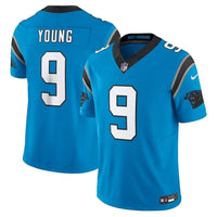 Panthers 25/26 Young #9 Blue NFL Jersey