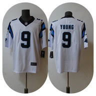 Panthers 25/26 Young #9 White NFL Jersey