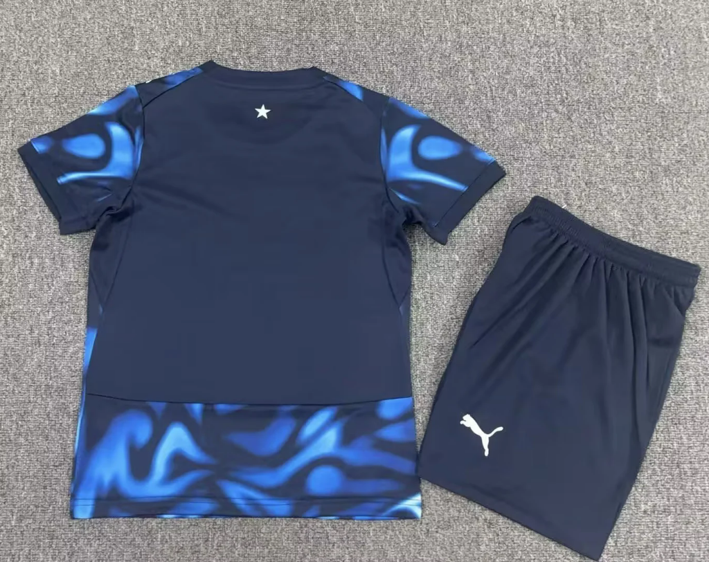 Paraguay 2026 Blue/Black Away Kids Jersey Set