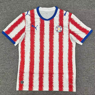Paraguay 2026 Red/White Stripes Home Jersey