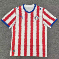 Paraguay 2026 Red/White Stripes Home Jersey