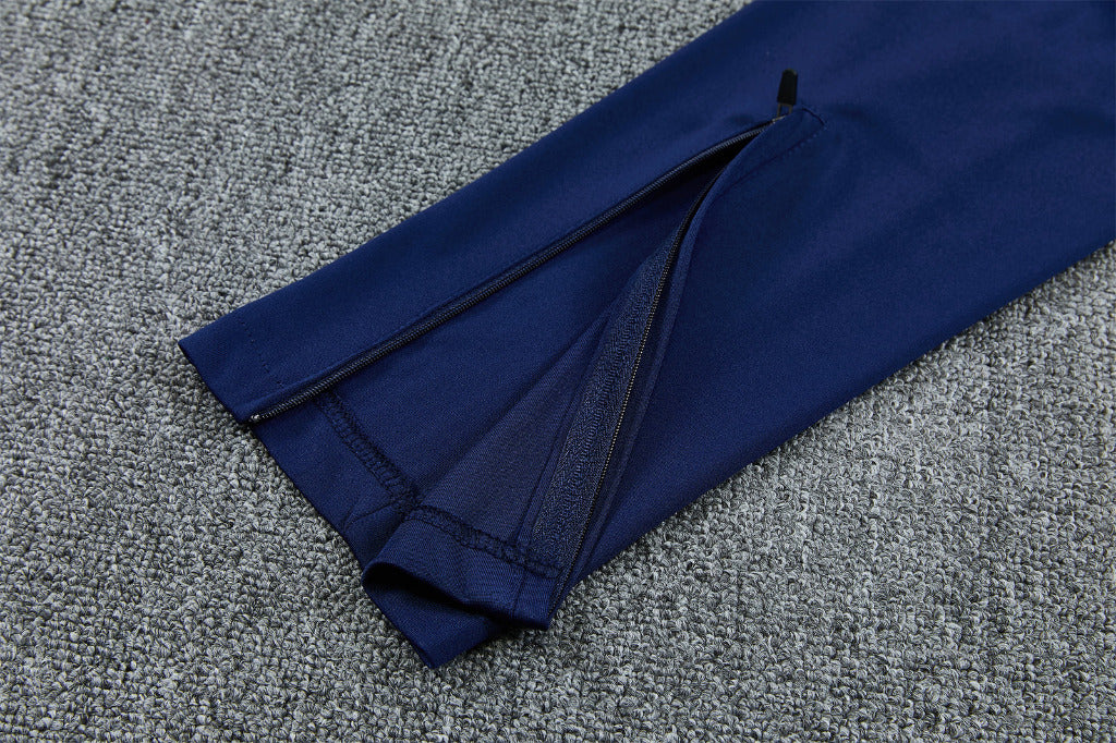 Paris 26/27 Black/Red/Blue Trim Training Tracksuit Set