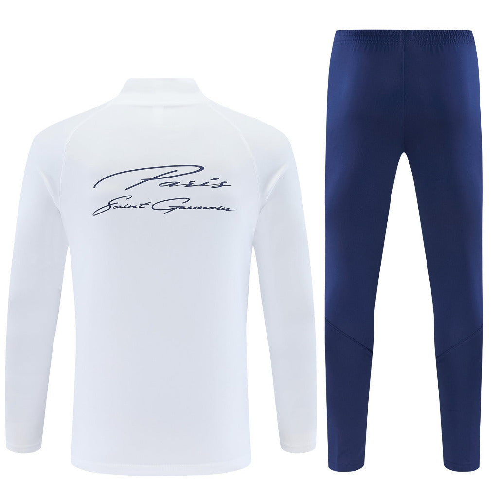 Paris 26/27 Black/Red/Blue Trim Training Tracksuit Set