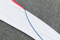 Paris 26/27 White with Orange-Red Training Tracksuit Set