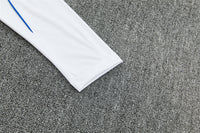 Paris 26/27 White with Orange-Red Training Tracksuit Set