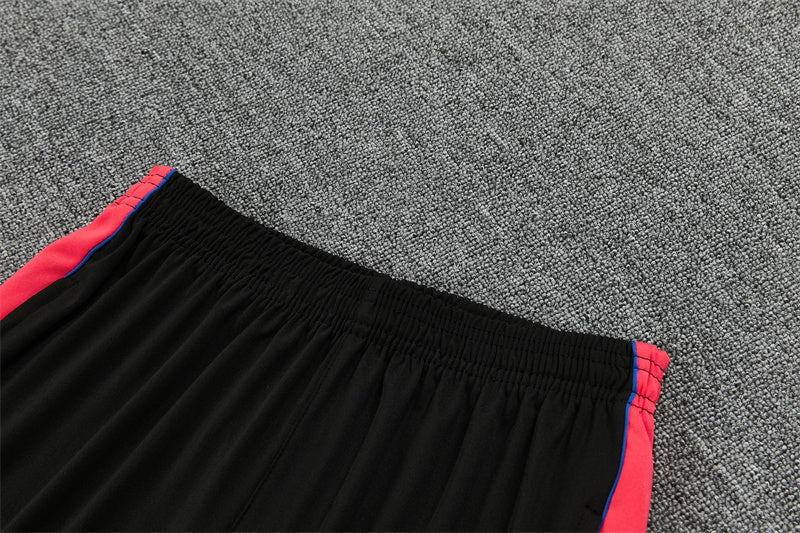 Paris 26/27 White with Orange-Red Training Tracksuit Set