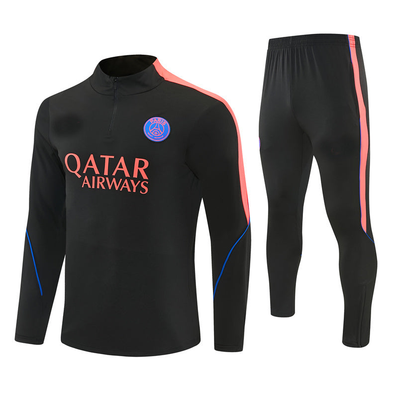 Paris 26/27 White with Royal Blue Training Tracksuit Set