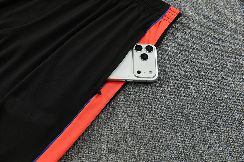Paris 26/27 White with Royal Blue Training Tracksuit Set