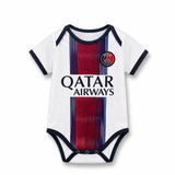 Paris Saint-Germain 26/27 White/Black Away Baby Bodysuit Jersey
