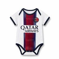 Paris Saint-Germain 26/27 White/Black Away Baby Bodysuit Jersey