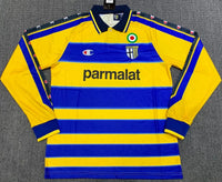 Parma 1999/00 Vintage Retro Home Long Sleeves Jersey
