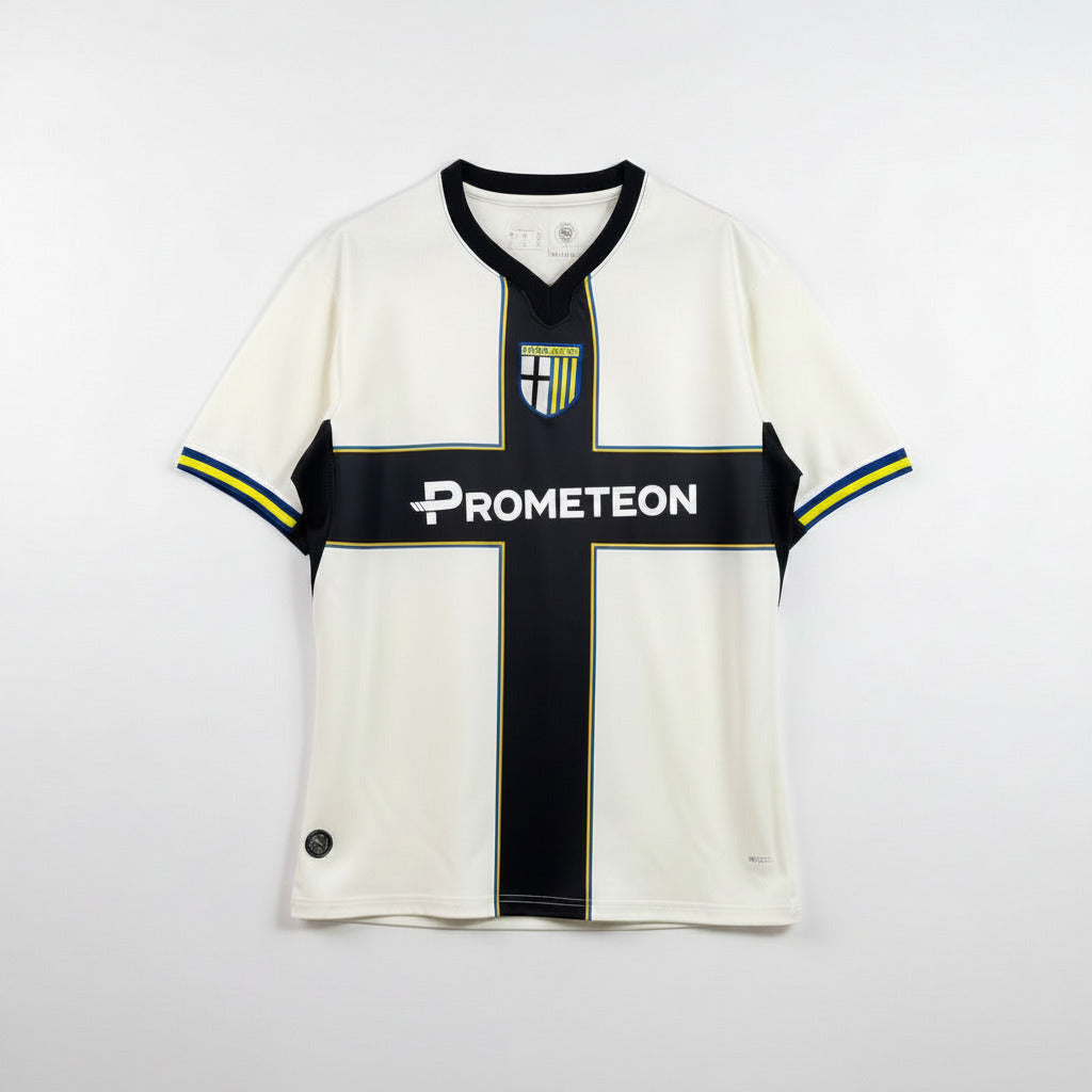 Parma 26/27 White/Black Cross Home Jersey