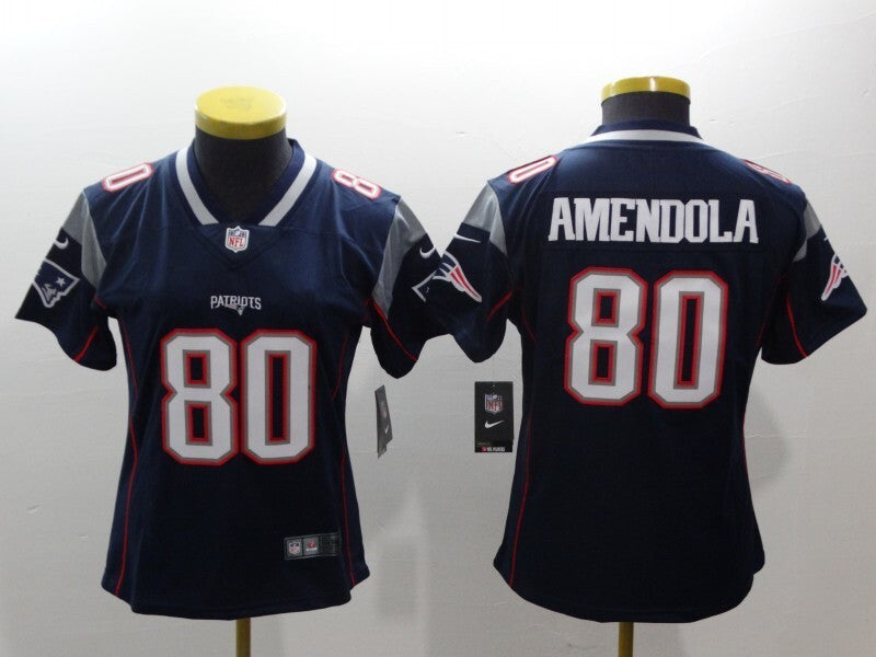 Patriot 2021/22 Amendola #80 Navy/Red/Gray Women NFL Jersey