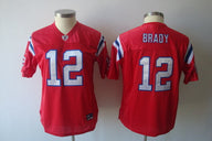 Patriot 2021/22 Brady #12 Red/Blue/White Women NFL Jersey