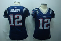 Patriot 2021/22 Brady #12 Royal Blue/Gray Women NFL Jersey