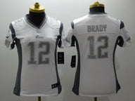 Patriot 2021/22 Brady #12 White/Gray Women NFL Jersey