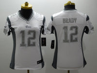 Patriot 2021/22 Brady #12 White/Gray Women NFL Jersey