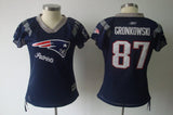 Patriot 2021/22 Gronkowski #87 Navy/Gray Women NFL Jersey