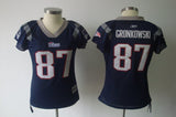 Patriot 2021/22 Gronkowski #87 Navy/Gray Women NFL Jersey