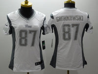 Patriot 2021/22 Gronkowski #87 White/Gray Women NFL Jersey