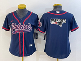 Patriot 2021/22 Navy/Red Women NFL Baseball Style Jersey