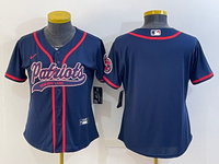 Patriot 2021/22 Navy/Red Women NFL Baseball Style Jersey