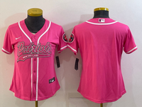 Patriot 2021/22 Pink/White Women NFL Baseball Style Jersey