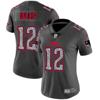 Patriot 2022/23 Brady #12 Gray/Red Women NFL Jersey
