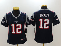 Patriot 2022/23 Brady #12 Navy/Gray/White Women NFL Jersey