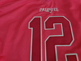 Patriot 2022/23 Brady #12 Pink/White Women NFL Jersey