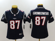 Patriot 2022/23 Gronkowski #87 Navy/Gray/White Women NFL Jersey