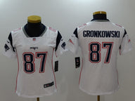 Patriot 2022/23 Gronkowski #87 White/Navy Women NFL Jersey
