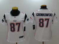 Patriot 2022/23 Gronkowski #87 White/Navy Women NFL Jersey