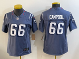 Patriot 25/26 Campbell #66 Storm Blue Women NFL Jersey