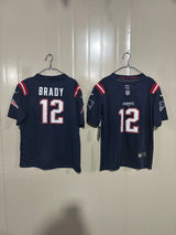 Patriots 25/26 Brady #12 Navy Game Kids Jersey