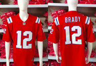 Patriots 25/26 Brady #12 Red NFL Game Jersey