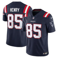 Patriots 25/26 Hemry #85 Navy/Red NFL Game Jersey