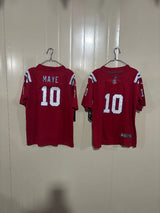 Patriots 25/26 Maye #10 Red Game Kids Jersey