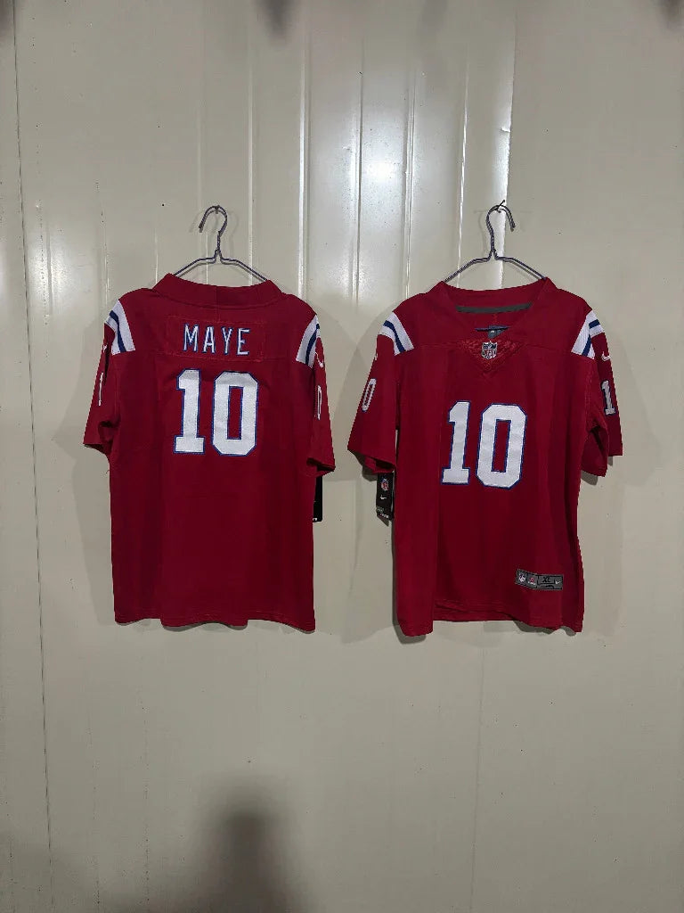 Patriots 25/26 Maye #10 Red Game Kids Jersey