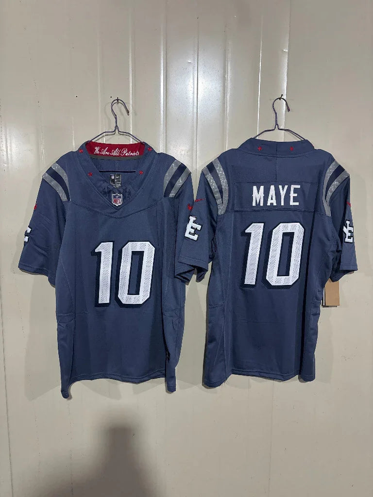 Patriots 25/26 Maye #10 Storm Blue Jersey