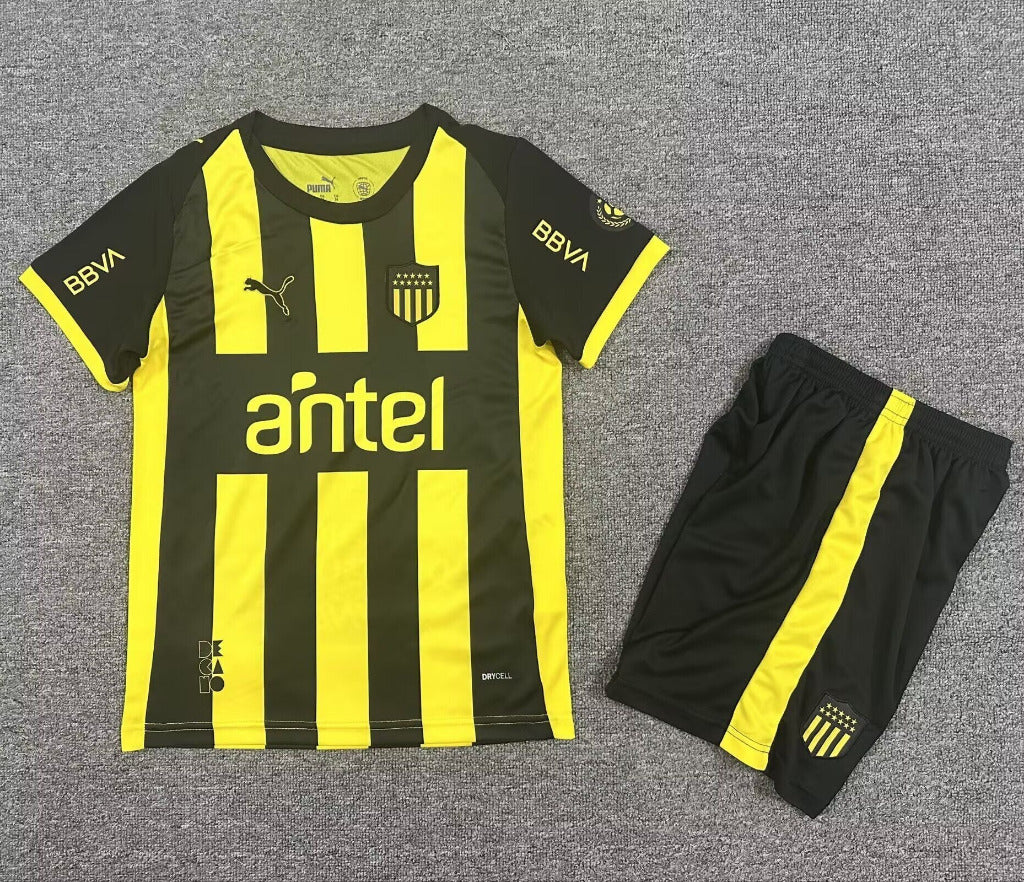 Penarol 26/27 Black/Yellow Home Kids Jersey Set