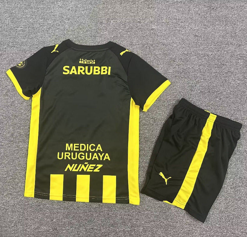 Penarol 26/27 Black/Yellow Home Kids Jersey Set