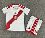 Peru 2026 White/Red Home Kids Jersey Set